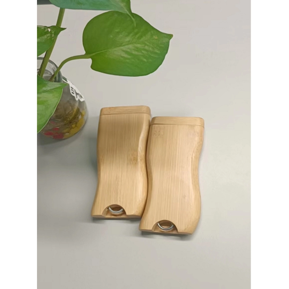 [Q-1773] DUGOUT WOODEN COLOR WITH METAL CIGARETTE (BRIGHT)