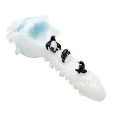 [Q-1810] EG SPOON PIPE SMALL (ICY PENGUINS)