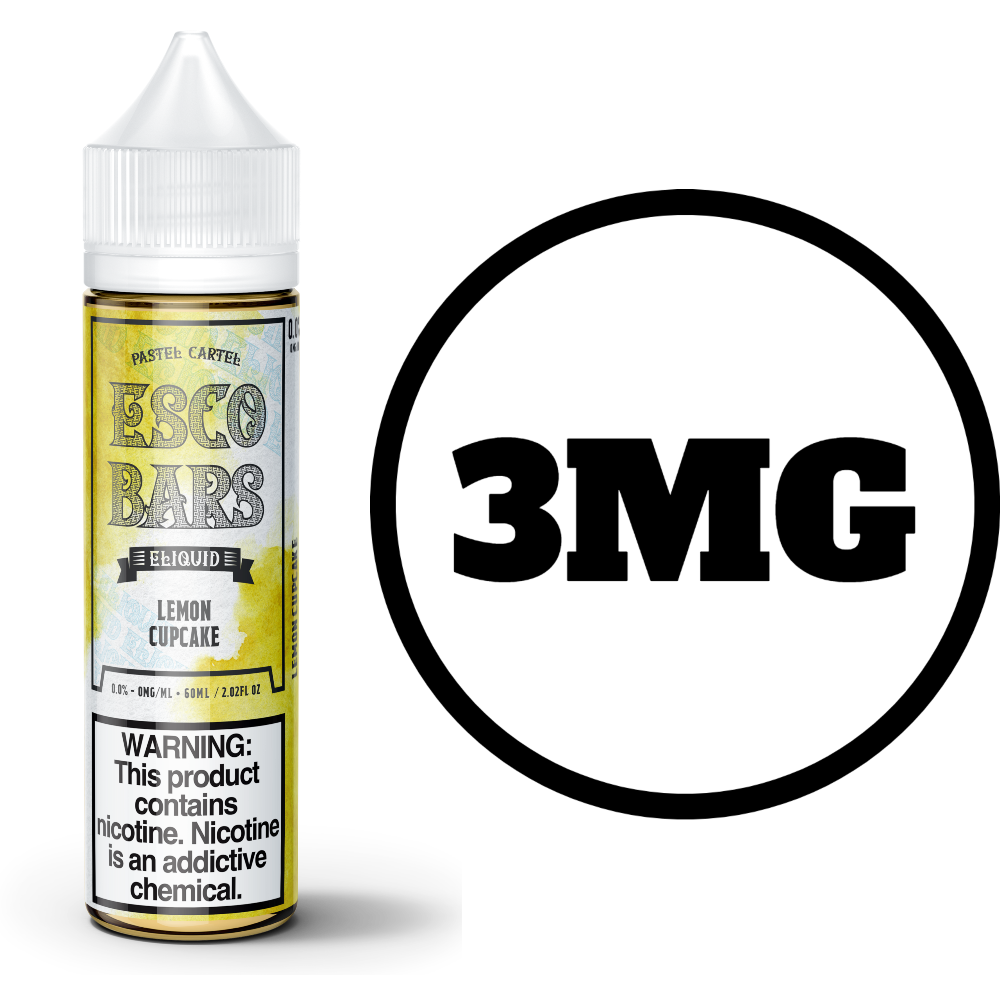 [Q-1909-01] ESCO BARS JUICE 60ML (0mg, Lemon Cupcake)