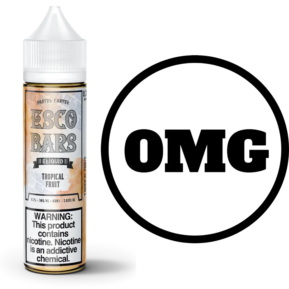 [Q-1909-04] ESCO BARS JUICE 60ML (0mg, Tropical Fruit)