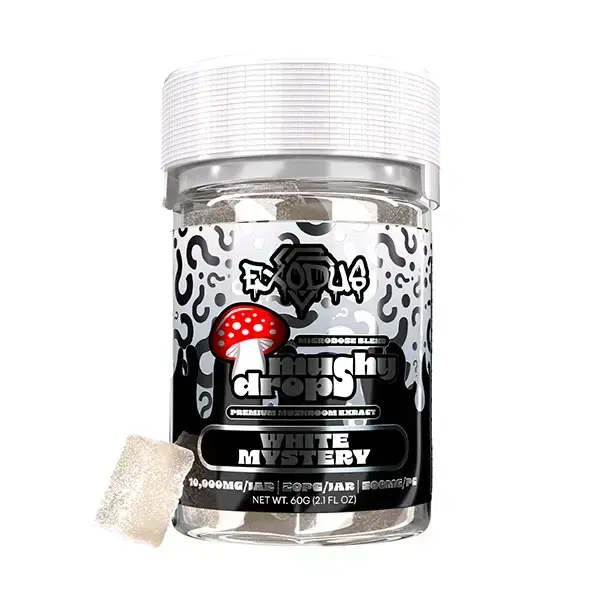 [Q-4705-05] Exodus Mushy Drops Gummies 20ct 10000mg (White Mystery)