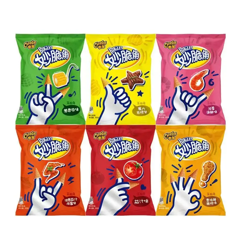 [Q-4900-04] Exotic Chips Cheetos Bugles 65G 4PK (Onion)