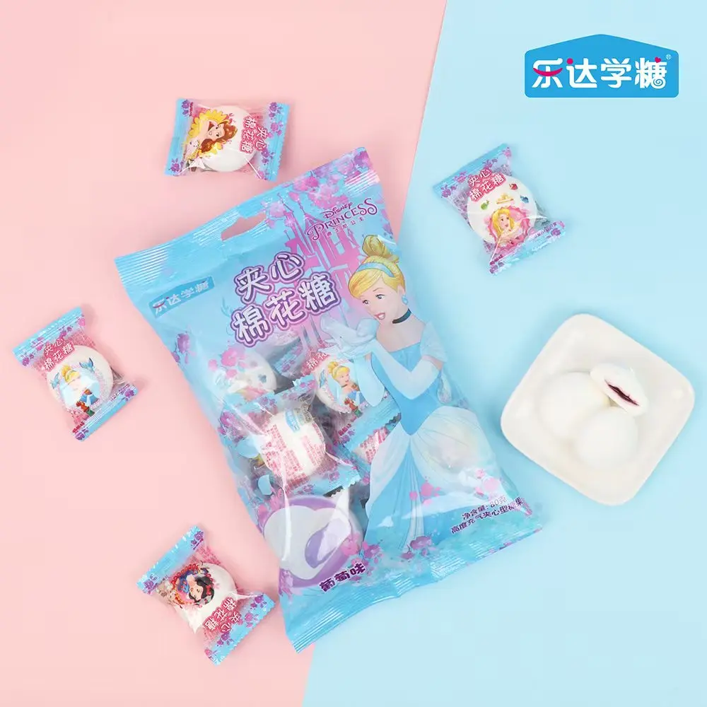 [Q-4981-01] Exotic Disney Princess Marshmallow 80G 4PK (Strawberry)