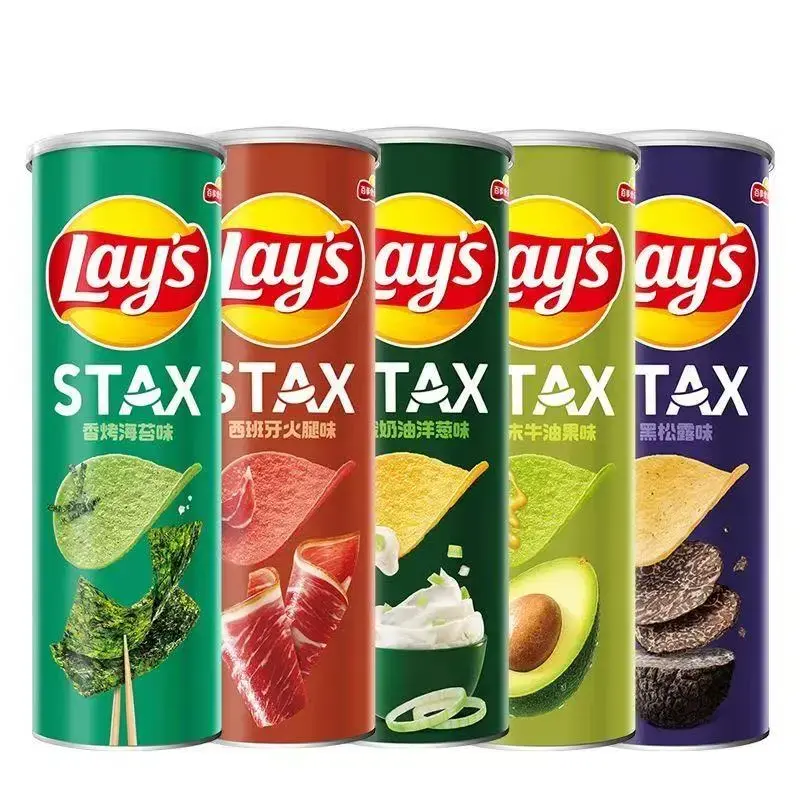 [Q-4970-04] Exotic Lays Stax 104G 4PK (Sour Cream & Onion)