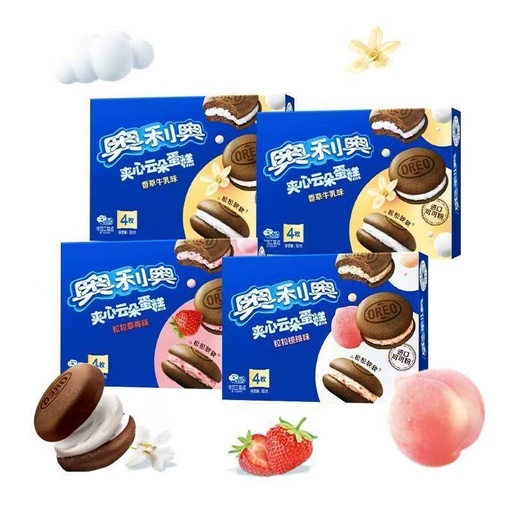 [Q-4892-01] Exotic Snakes Oreo Cakesters 88G 4PK (Strawberry)