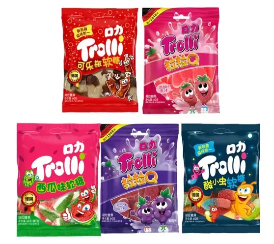 [Q-4953-04] Exotic Trolli Gelatin Candy 10PK (Cola Bottle)