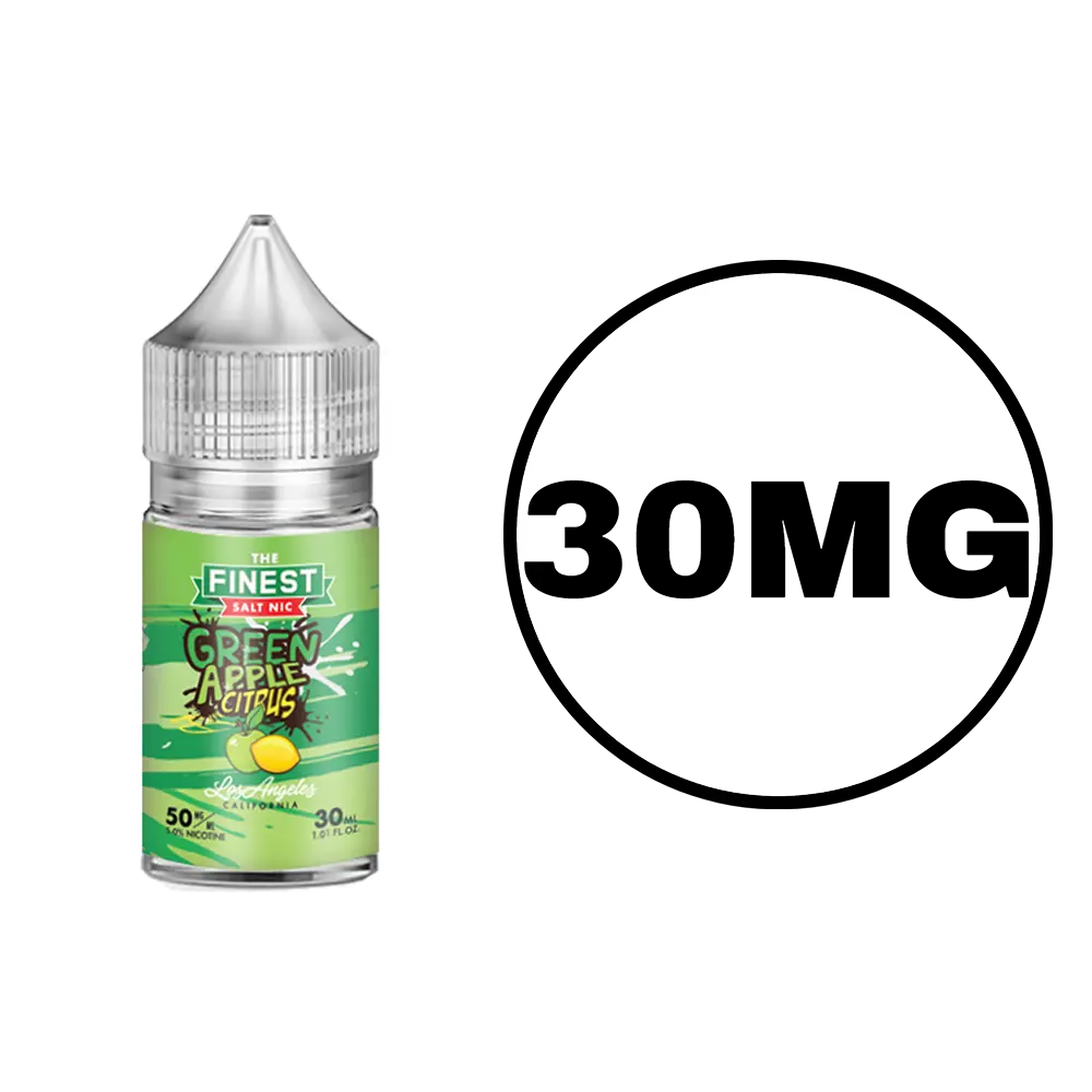 [Q-2002-04] FINEST SALTNIC 30ML (50mg, Green Apple Citrus)