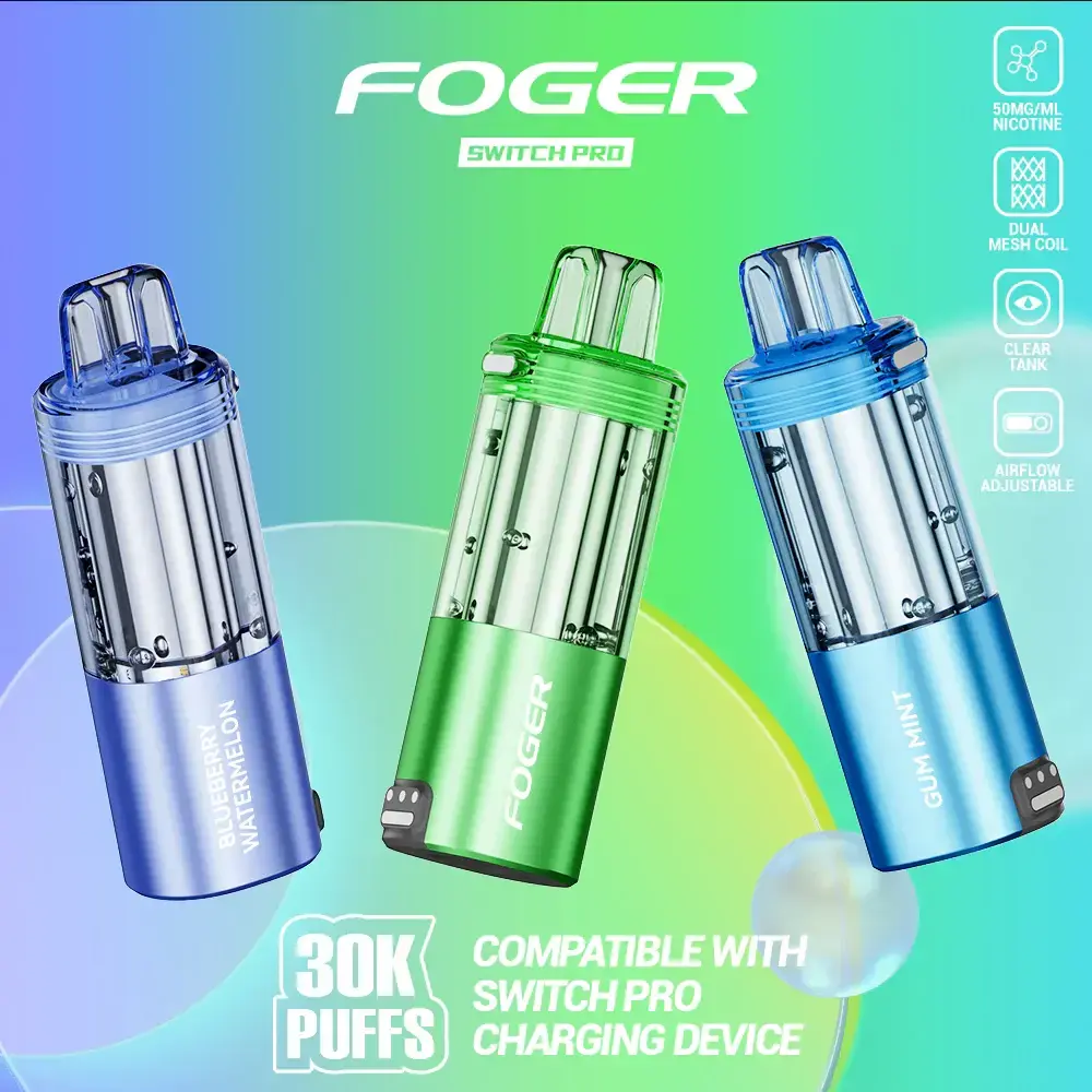 [Q-4718-30] Foger Switch Pro 30K POD 18ml 5PK (Cherry Bomb)