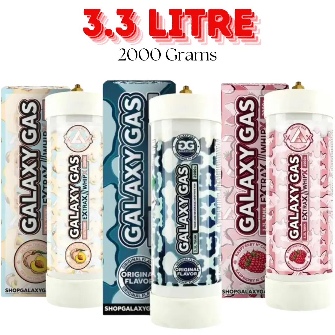 [Q-2056-15] GALAXY Gas 3.3L 2PK (Culinary/Food Purposes Only) (Strawberry Kiwi)