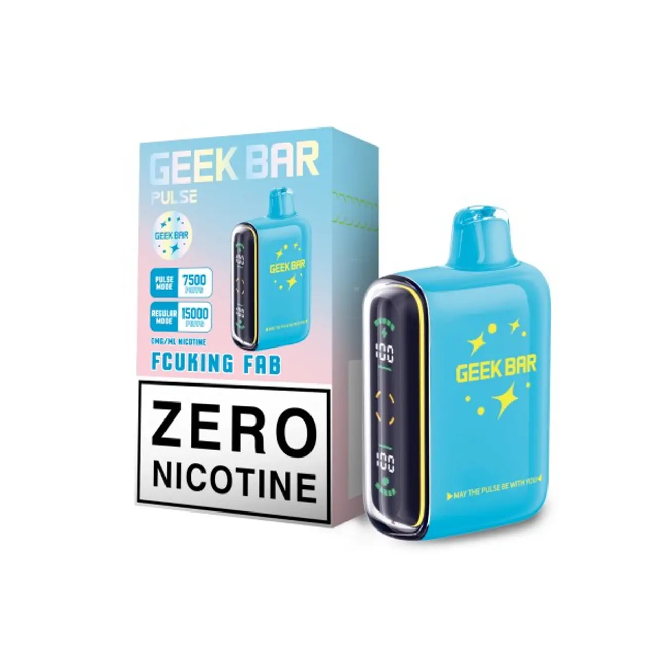 [Q-2068-01] GEEK BAR PULSE 15000 PUFF ZERO NICOTINE 16ML 5PK (Fucking Fab)
