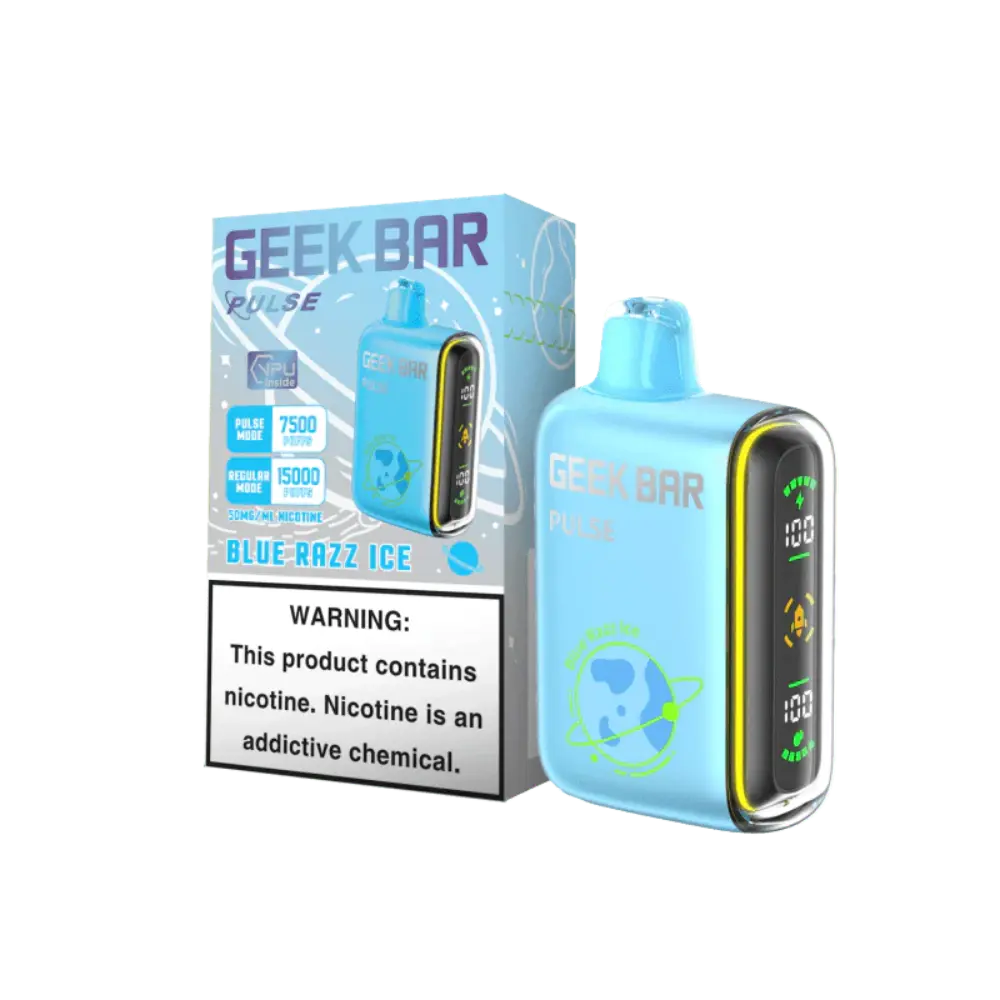 [Q-2069-10] GEEK BAR PULSE 15000 PUFF 16ML 5PK (Blue Razz Ice)
