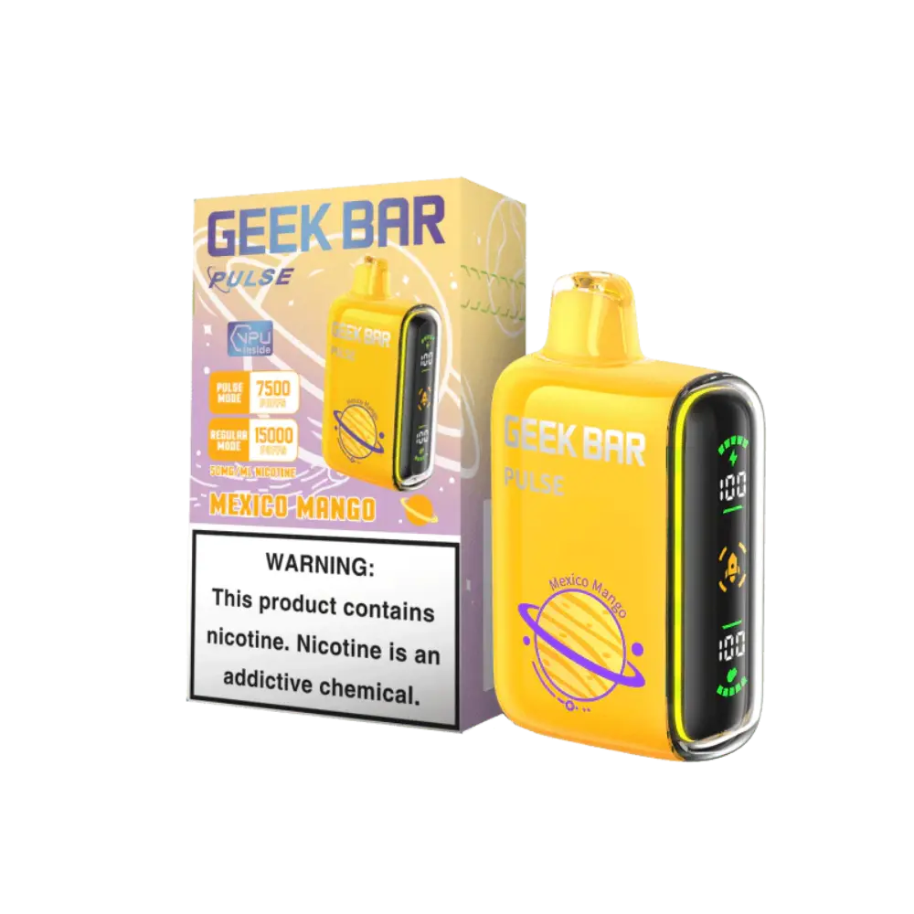 [Q-2069-12] GEEK BAR PULSE 15K 5PK 16ML (Mexico Mango)