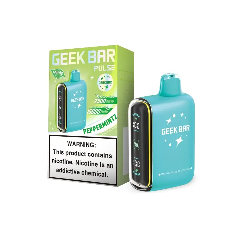 [Q-4691-01] GEEK BAR PULSE 15000 PUFFS 5PK 16ML Mintz Editoin (PepperMintz)