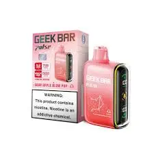 [Q-2072-06] GEEK BAR PULSE 15000 PUFFS 5PK 16ML SOUR (Sour Apple B pop)