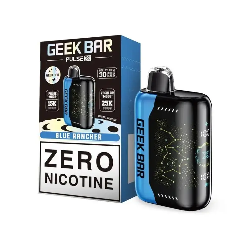 [Q-4738-03] GEEK BAR PULSE X 25K 0% NIC 18ML 5PK (Blue Rancher)
