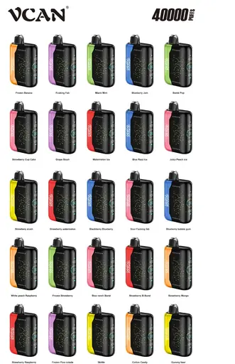 [T-1477-07] Geek Vcan Pulse X 40K Puff 5PK (Blue Razz Ice)