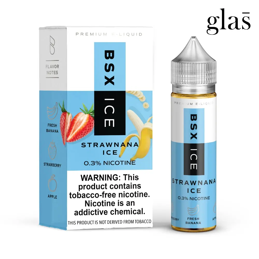 [Q-2198-11] GLAS BSX 60ML (3mg, Strawnana Ice)