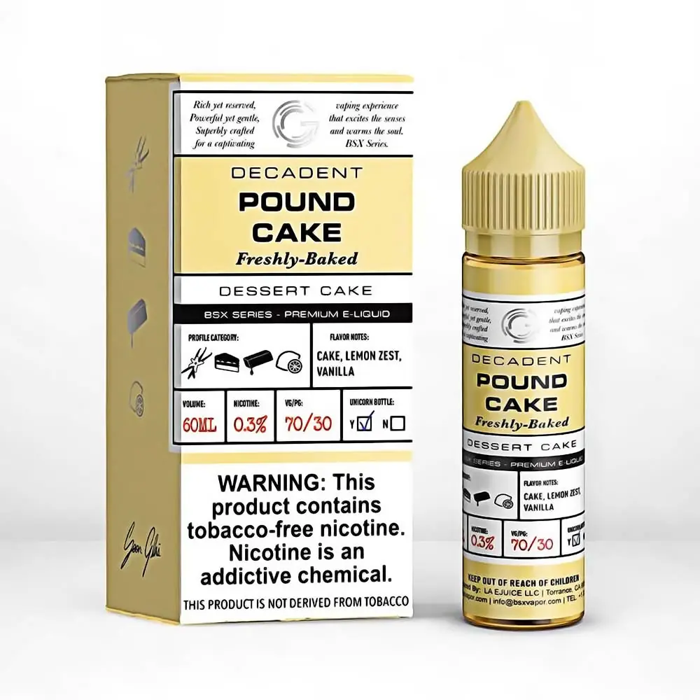 [Q-2198-29] GLAS BSX 60ML (6mg, Pound Cake)