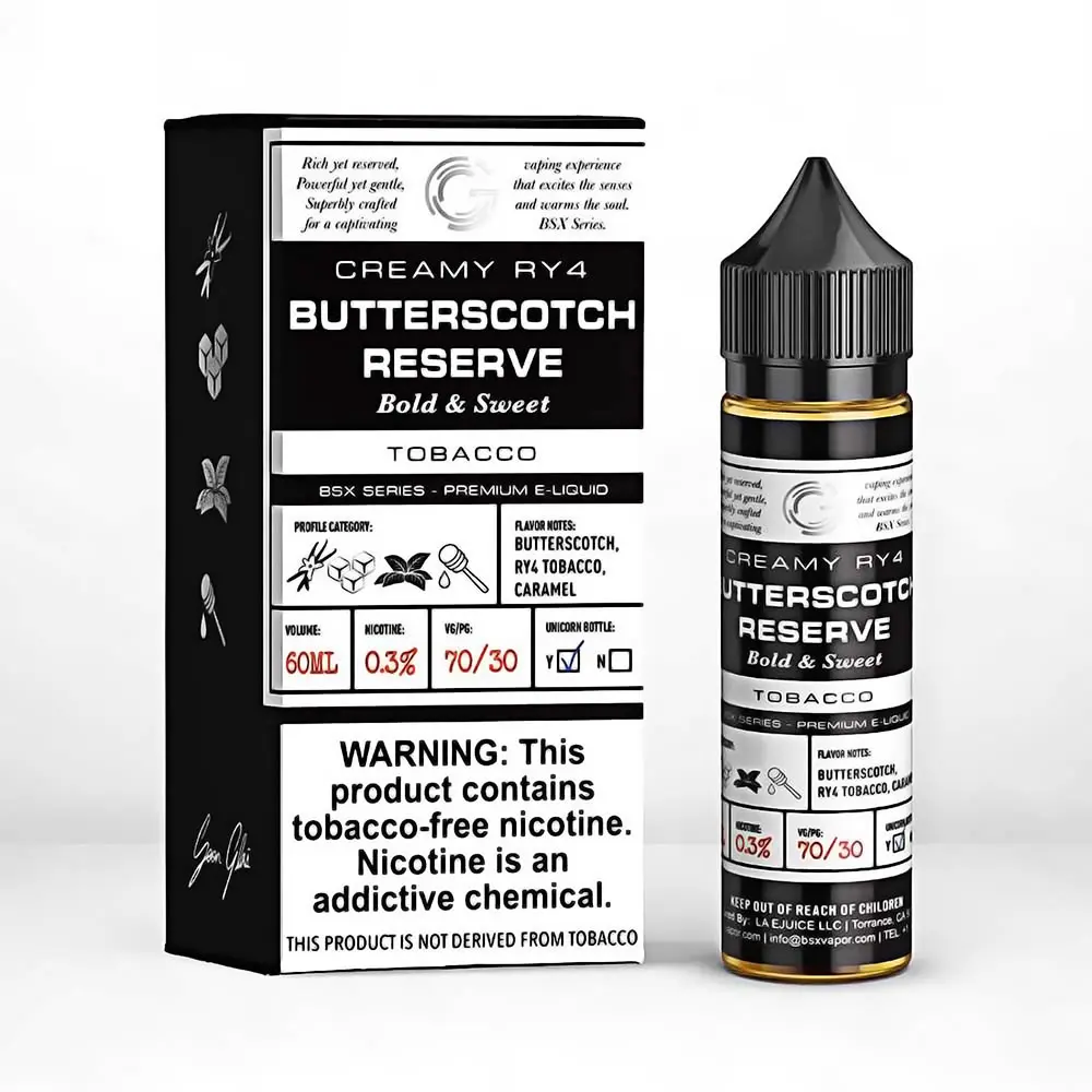 [Q-2198-26] GLAS BSX 60ML (6mg, Butterscotch Reserve)