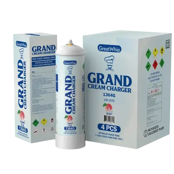 [Q-2292-06] GREAT WHIP 1364G 2.2L 4PK (Culinary/Food Purposes Only) (Peach)