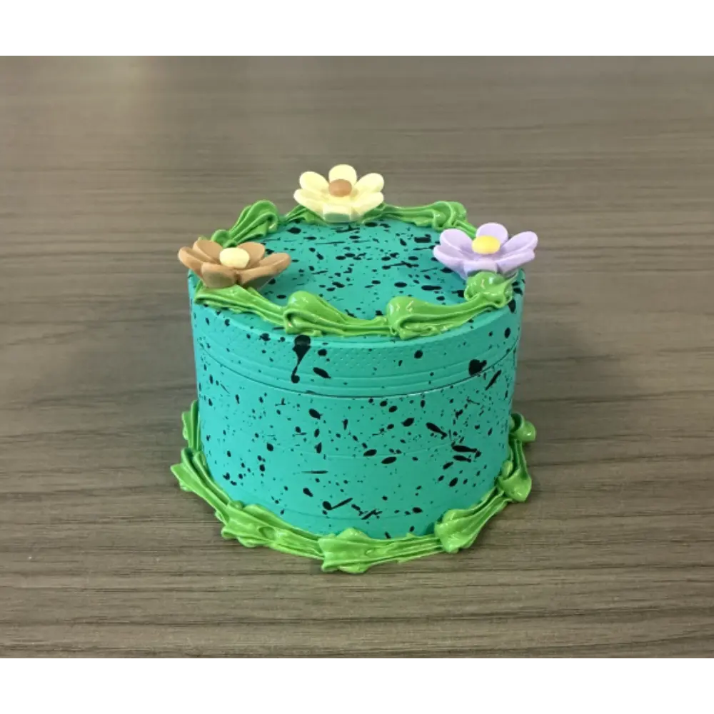 [Q-2327-08] GRINDER 63MM FAKE CAKE EDITION (Green Flower Cake)