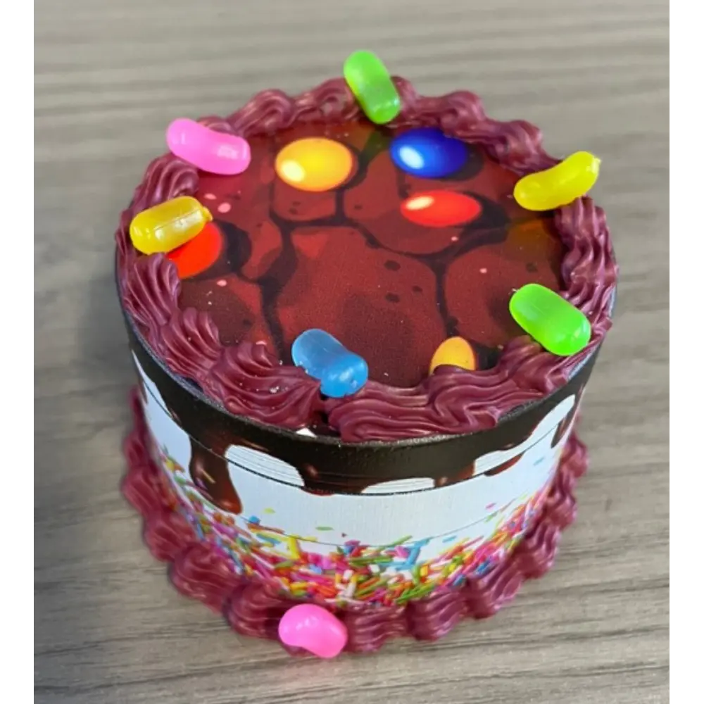 [Q-2327-16] GRINDER 63MM FAKE CAKE EDITION (Chocolate Cake Beans)