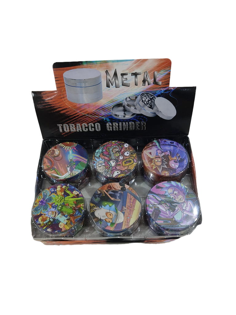 Grinder Zinc 63MM Full Print Rick & Morty -1 6PK