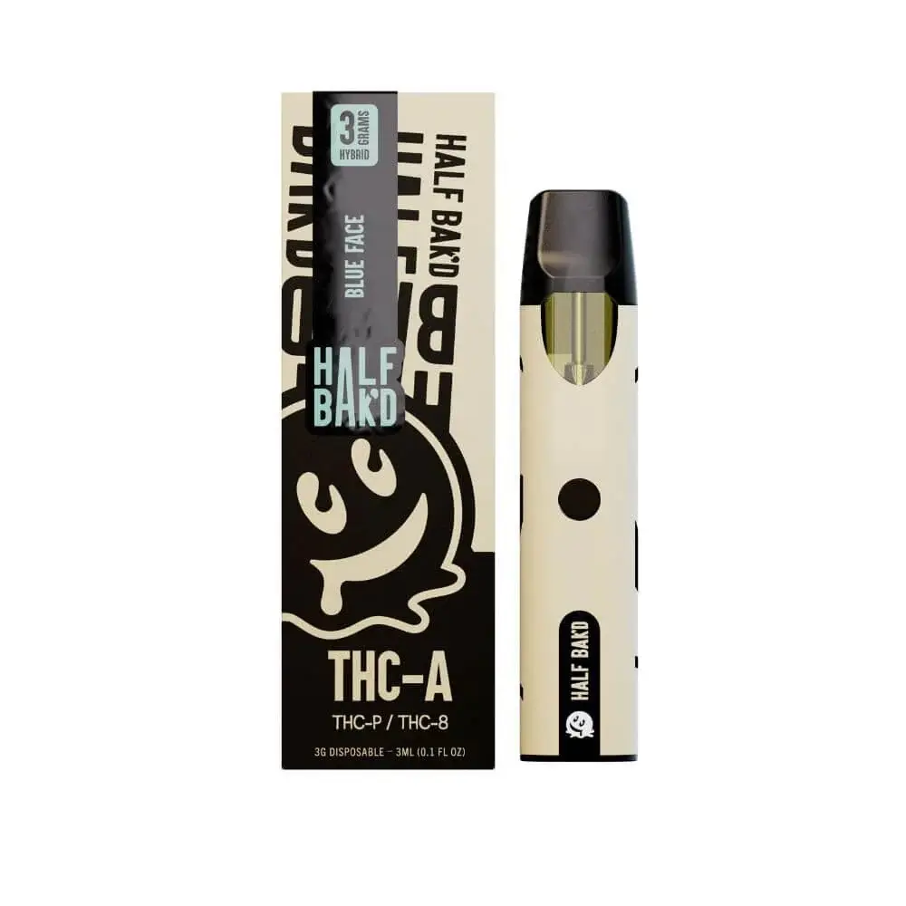 HALF BAK'D THC-A 3GRAM DISPOSABLE 5pk Box