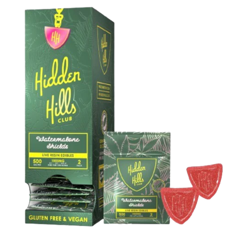 [T-1095-01] HIDDEN HILLS 2 GUMMY SHIELDS 20PK (Watermelon)