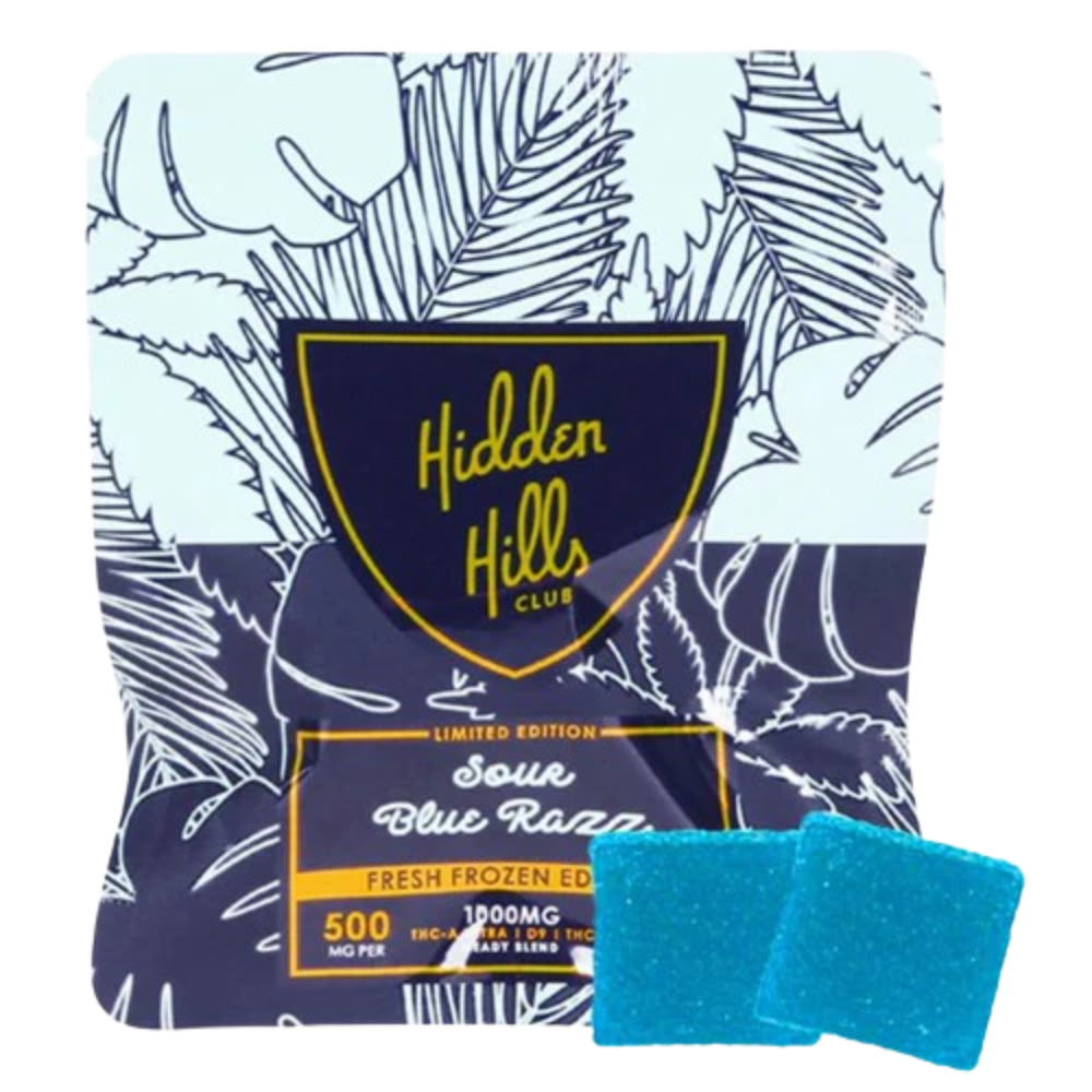 [T-1100-02] HIDDEN HILLS 30CT HEADY BLEND GUMMY (Sour Apple)