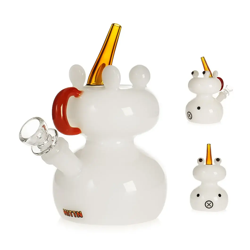 [T-1390-07] Hittn Glass Stylish Water Pipe (HIT162)