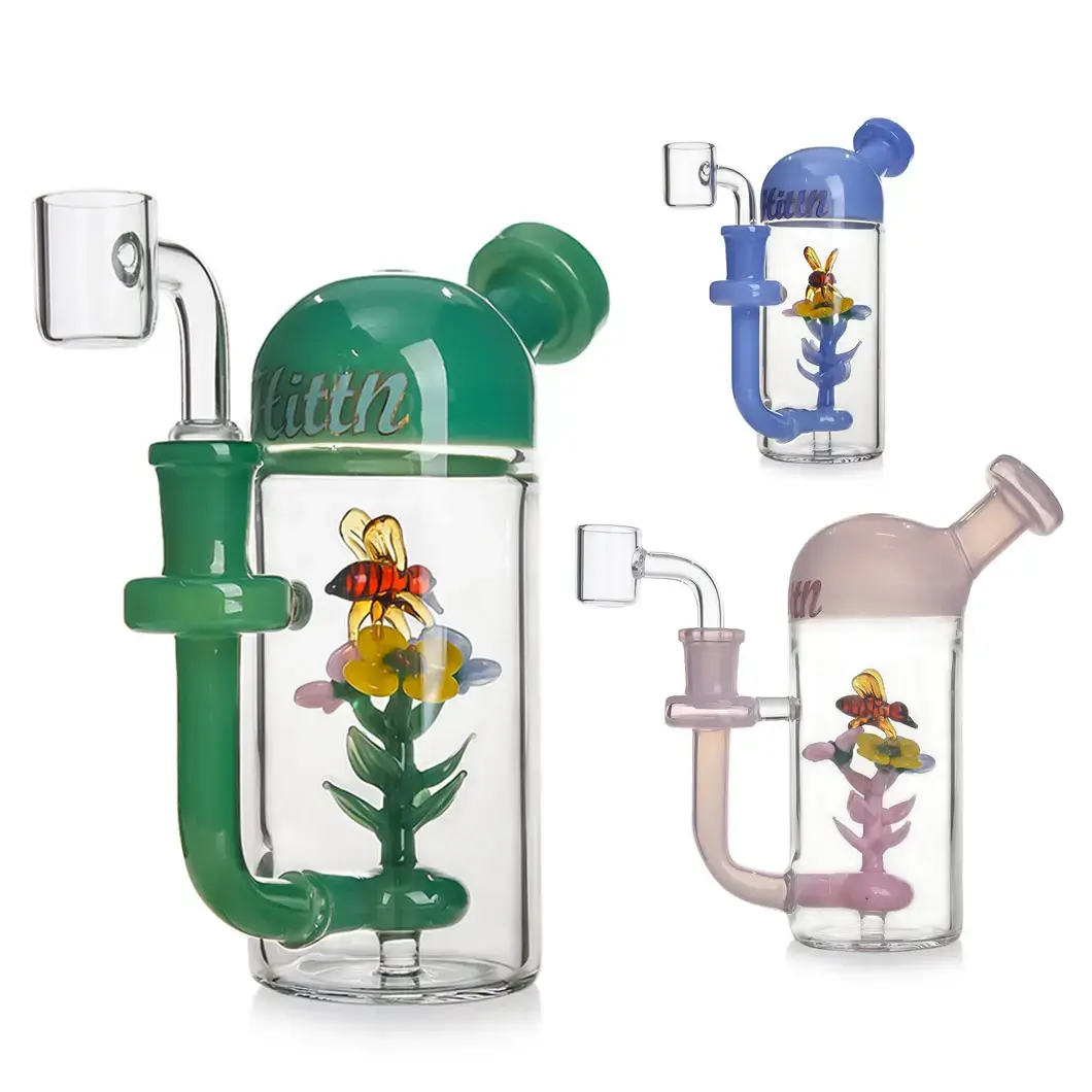 [T-1390-14] Hittn Glass Stylish Water Pipe (HIT105)