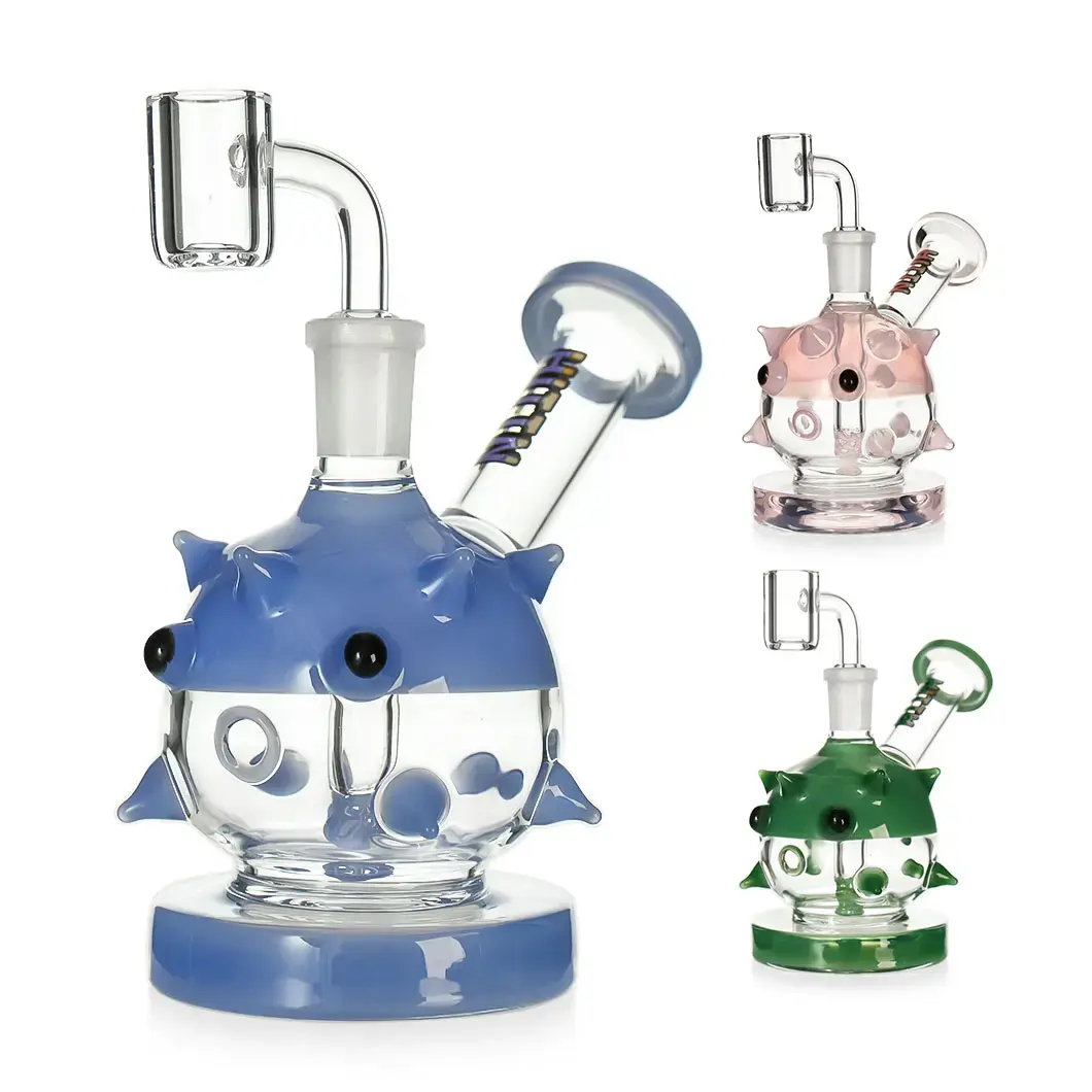 [T-1391-01] Hittn Glass Water Pipe 14mm Quartz Banger Glass DAB Rig (HIT154)