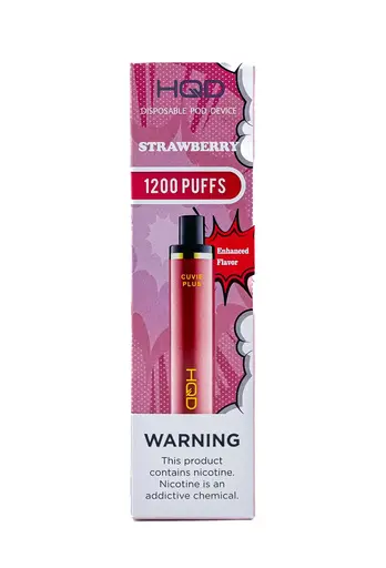[Q-4725-09] HQD CUVIE Plus Disposable Vapes 5ML 6PK 1200 Puff (Strawberry)