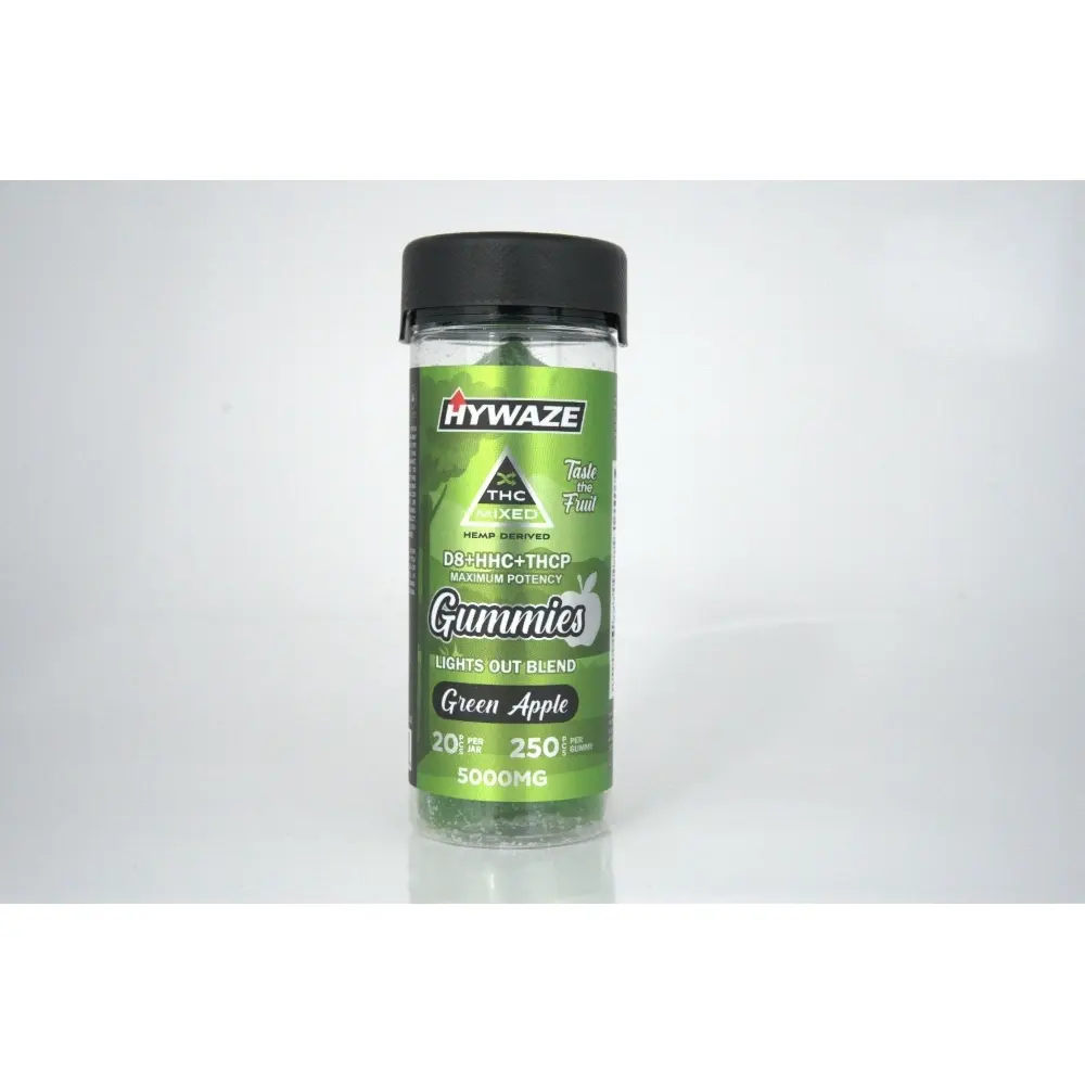 [T-1112-04] HYWAZE GUMMIES D9+HHC (5000mg, Green Apple)