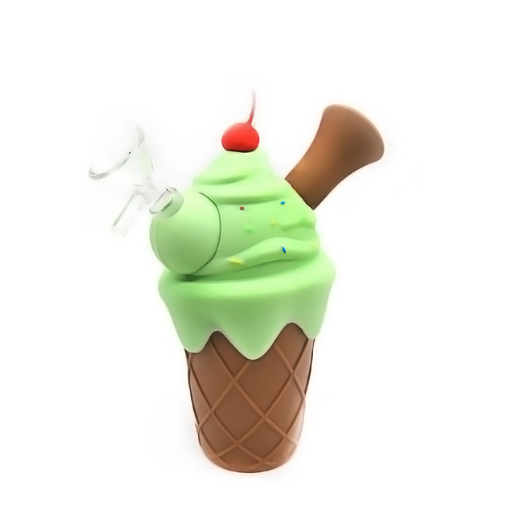 ICE CREAM CONE SILICONE MINI BUBBLER