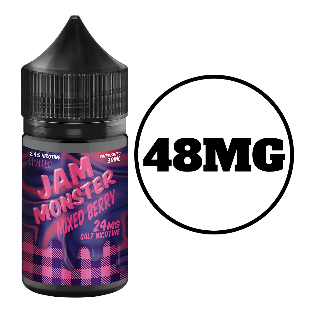[Q-2650-08] JAM MONSTER SALT 30ML (48MG, Mixed Berry)