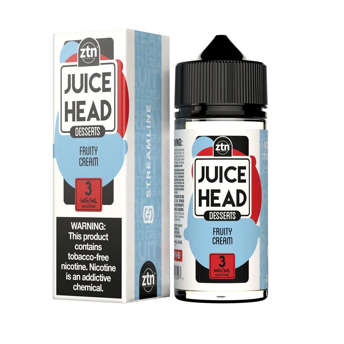 [Q-2667-06] JUICE HEAD DESSERT 100ML (6mg, Fruity Cream)