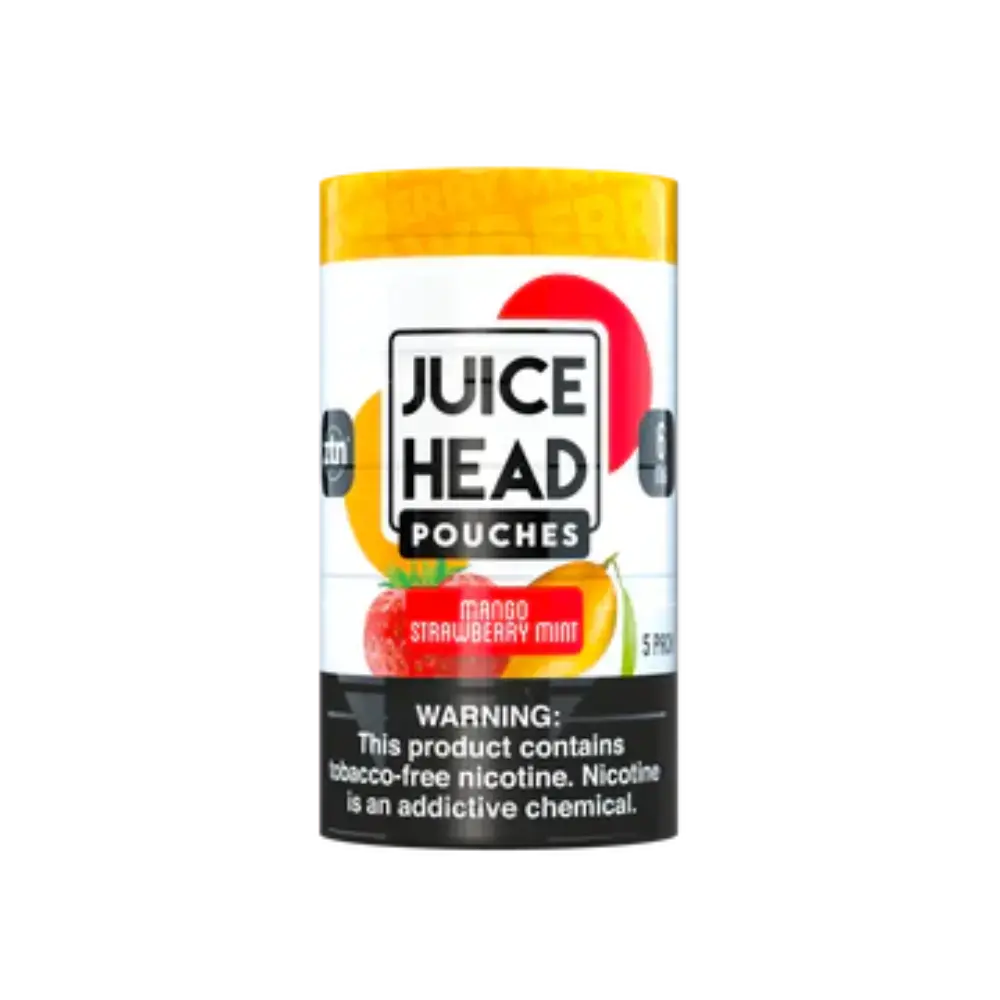 [Q-2671-10] JUICE HEAD POUCHES 5CT (12MG, Mango Strawberry Mint)