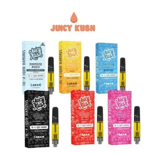 [Q-4255-12] JUICY KUSH 1G Cartridges THC-A THC-P 5PK a BOX (King Louis)