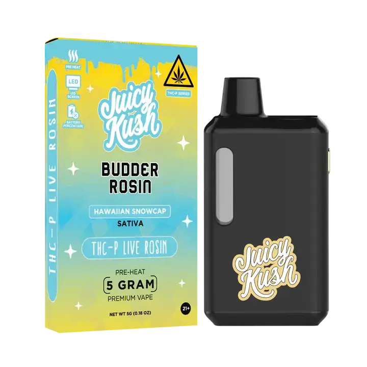 [Q-4801-01] Juicy Kush 5g Disposable THC-P 5PK a Box (HAWAIIAN SNOWCAP)
