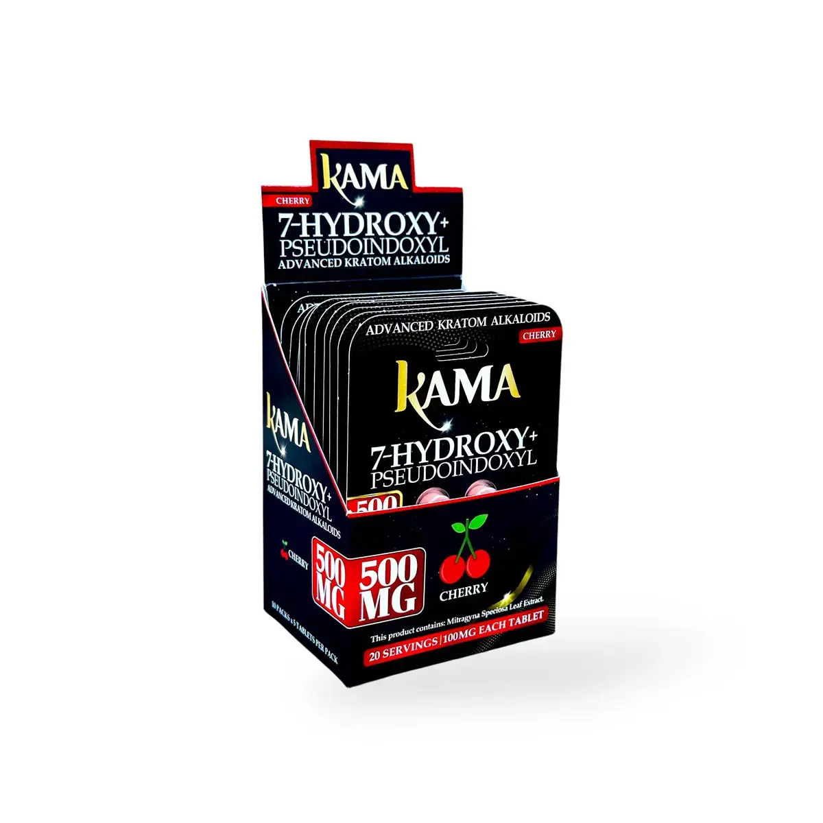 [T-1604-01] KAMA HYDROXY 200MG 5TAPLET 10 PACK (Blue Razz)
