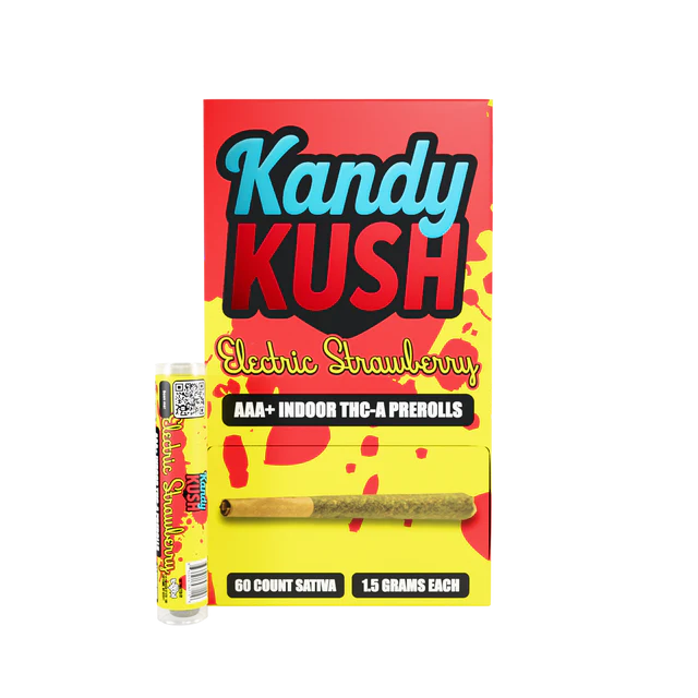 [T-1438-04] Kandy Kush THCa Preroll 1.5 Gram (SOUR STRAWS (INDICA))