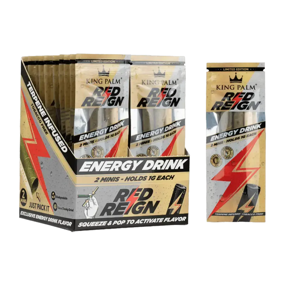 [Q-4546-05] KING PALM CONES MINI 2PK 20CT (RED REIGN)