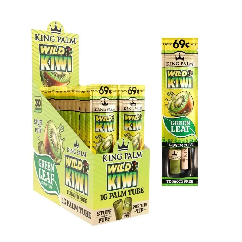 [Q-4751-01] KING PALM MINI CONES 1PK $.69 30CT DISPLAY (NATURAL)