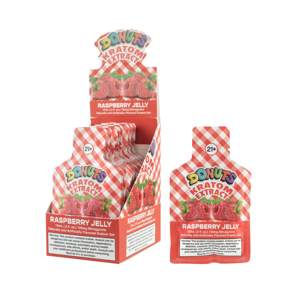 KRATOM DONUTS GEL - RASPBERRY JELLY
