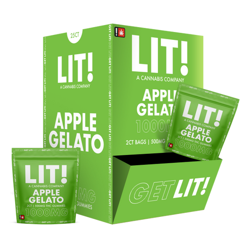 [T-1144-04] LIT GUMMIES 2CT 25PK 1000MG (Berry Blue)