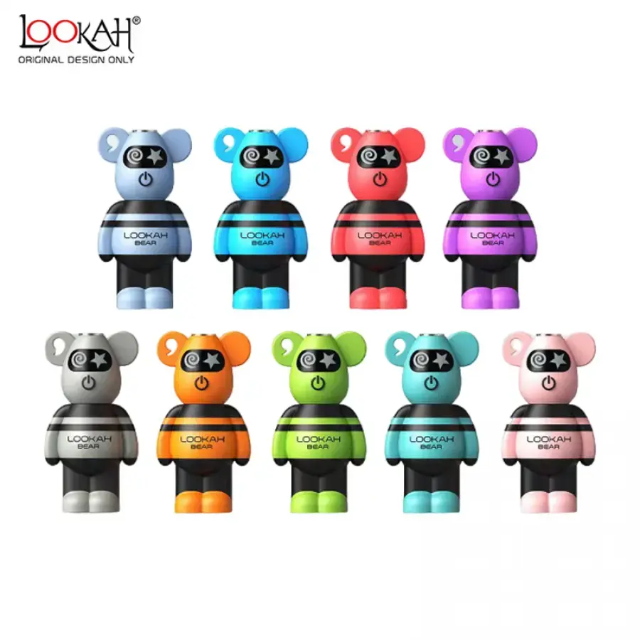 [Q-2742-08] LOOKAH BEAR 510 THREAD VAPE BATTERY 1CT (Gray)