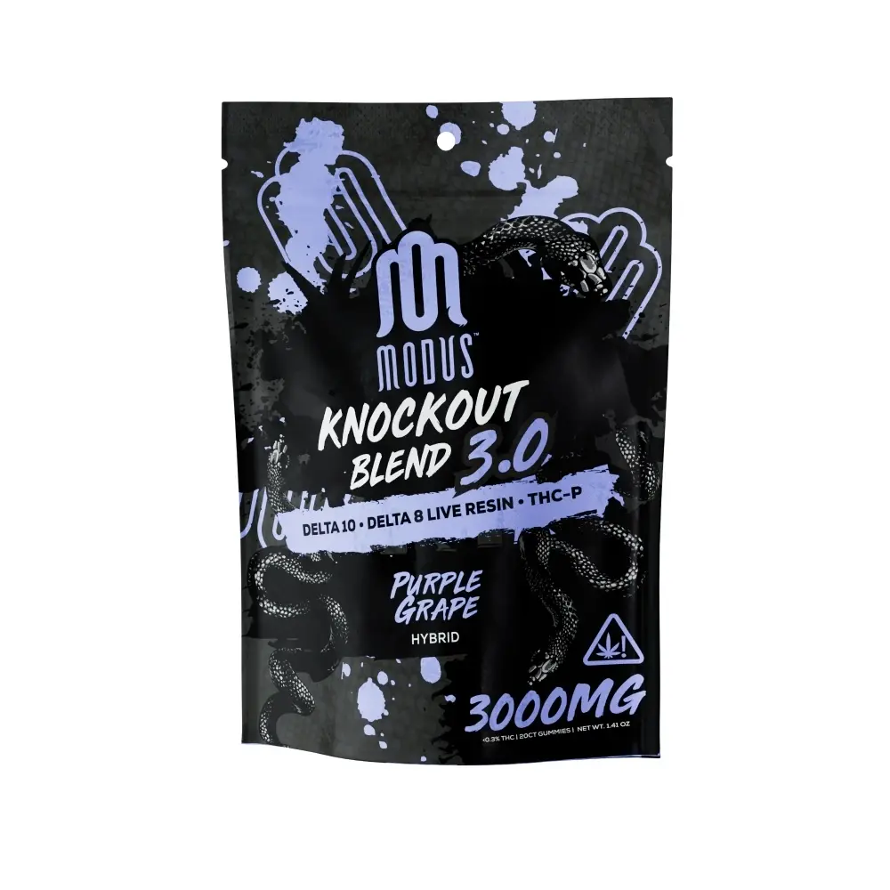[T-1162-03] MEDUSA KNOCKOUT BLEND GUMMIES (Purple Grape - Hybrid)