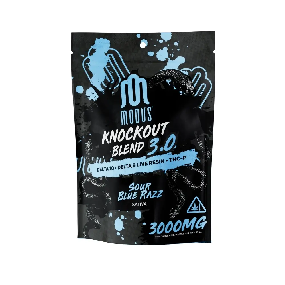 [T-1162-07] MEDUSA KNOCKOUT BLEND GUMMIES (Sour Blue Razz - Sativa)